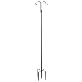 Double Shepherds Hook 8 Pack 76 Inch Heavy Duty Bird Feeder Pole