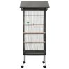 Bird Cage with Roof Gray 26"x26"x61" Steel