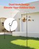 Double Shepherds Hook 8 Pack 108 Inch Heavy Duty Bird Feeder Pole