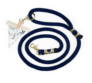 Carta Marina Light Vintage Nautical Toile Premium Rope Leash