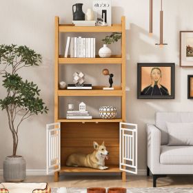 Furniture Style Dog Crate Ladder Bookcase Pet Friendly Furniture