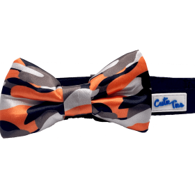 Cutie Ties Dog Bow Tie (Color: Camouflage Orange, size: One Size)