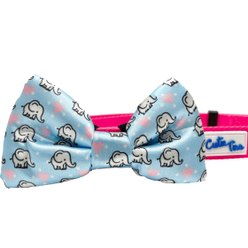 Cutie Ties Dog Bow Tie (Color: elephant, size: One Size)