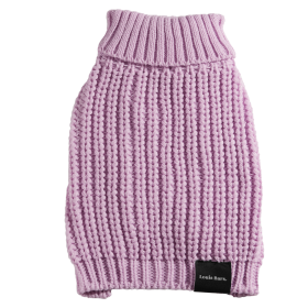 The Perfect Knit Sweater, Turtleneck (Color: Lilac, size: large)