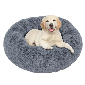 Donut Dog Bed (Color: pink, size: medium)