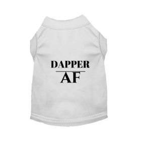 Dapper AF Tee (Color: White, size: X Large)