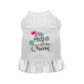 Little Miss Lucky Charm (Color: White, size: medium)