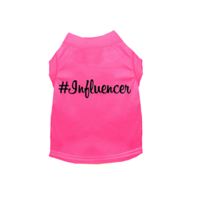 #Influencer Shirt (Color: Hot Pink, size: X Small)