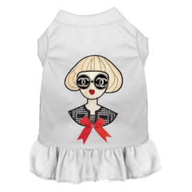 Ms. Fashion Dress (Color: White, size: large)