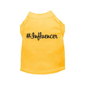 #Influencer Shirt (Color: Yellow, size: large)