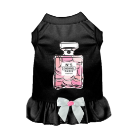 My Favorite Treats Dog Dress (Color: Black, size: 2X Large)