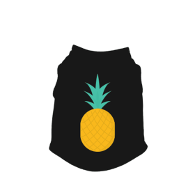 Pineapple Tank Top (Color: Black, size: medium)