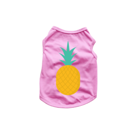 Pineapple Tank Top (Color: pink, size: medium)