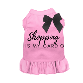 Shopping is My Cardio (Color: pink, size: X Small)