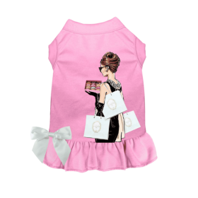 Sniffany & Macaroons, Please- Dog Dress (Color: pink, size: 2X Large)