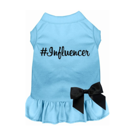 #Influencer Dress (Color: Baby Blue, size: small)