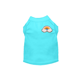 Chenille Rainbow (Color: Aqua, size: small)