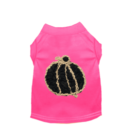 Chiffon Rose Halloween Pumpkin Shirt (Color: pink, size: large)