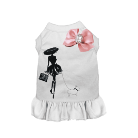 Classy Lady and Frenchie (Color: White, size: X Small)