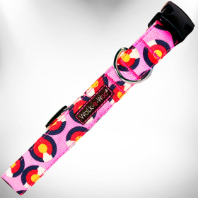 Colorado and Texas Dog Collars (Color: Colorado Pink, size: XL 1.5" wide fits 18-28" neck)