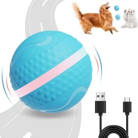 Pet Electric Dog Ball (Color: Blue)