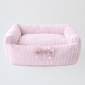 Dolce Dog Bed (Color: Rosewater, size: One Size)
