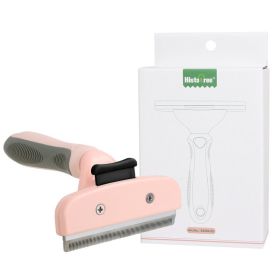 Cat Dog Pet Hair Trimmer Pet Shaving Razor Pet Comb (Color: pink)
