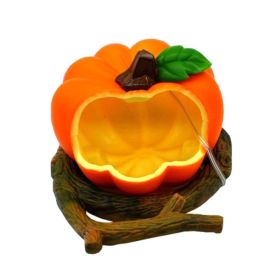 Parrot Spill-Proof Plastic Feeder for Bird Cage (style: Pumpkin, Color: As pic show)